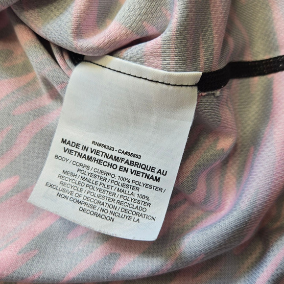 Nike Dri Fit Pink Black Camouflage Racerback Running Camo Tank Top Size Medium - Picture 6 of 9
